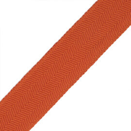 1.5" Printemps Chevron Border Trim by Samuel & Sons in Terracotta
