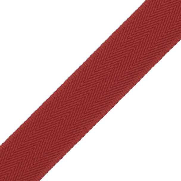 1.5" Printemps Chevron Border Trim by Samuel & Sons in Merlot