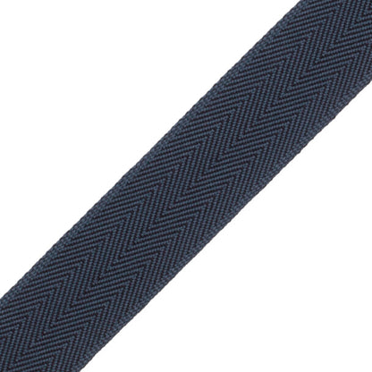 1.5" Printemps Chevron Border Trim by Samuel & Sons in Midnight