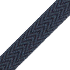 1.5" Printemps Chevron Border Trim by Samuel & Sons in Midnight