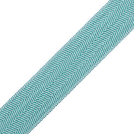 1.5" Printemps Chevron Border Trim by Samuel & Sons in Aloe