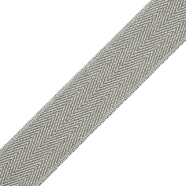 1.5" Printemps Chevron Border Trim by Samuel & Sons in Pebble