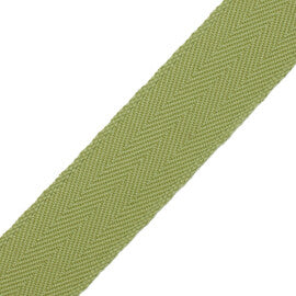 1.5" Printemps Chevron Border Trim by Samuel & Sons in Moss