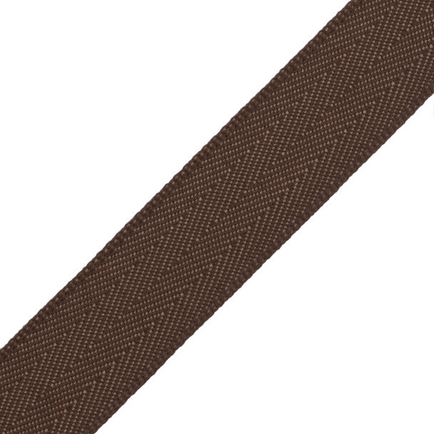 1.5" Printemps Chevron Border Trim by Samuel & Sons in Java