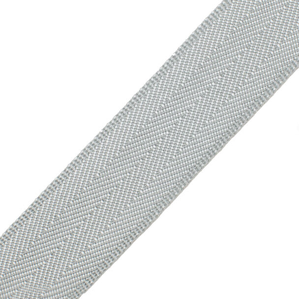 1.5" Printemps Chevron Border Trim by Samuel & Sons in Ice