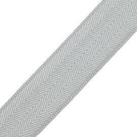 1.5" Printemps Chevron Border Trim by Samuel & Sons in Ice