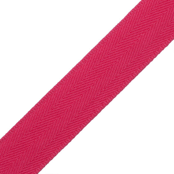 1.5" Printemps Chevron Border Trim by Samuel & Sons in Fuchsia