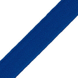 1.5" Printemps Chevron Border Trim by Samuel & Sons in Mykonos Blue