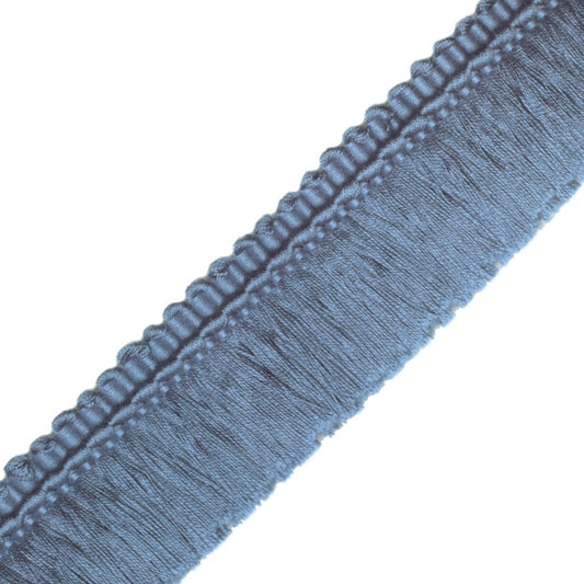 Printemps Brush Fringe Trim by Samuel & Sons in Cerulean