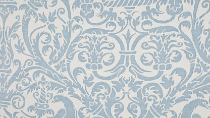 Uccelli Azure blue & antique white