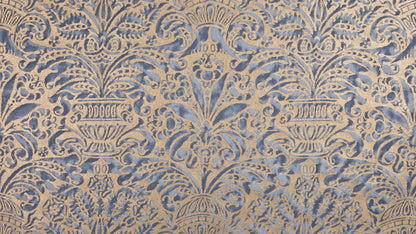 Campanelle Blue & silvery gold