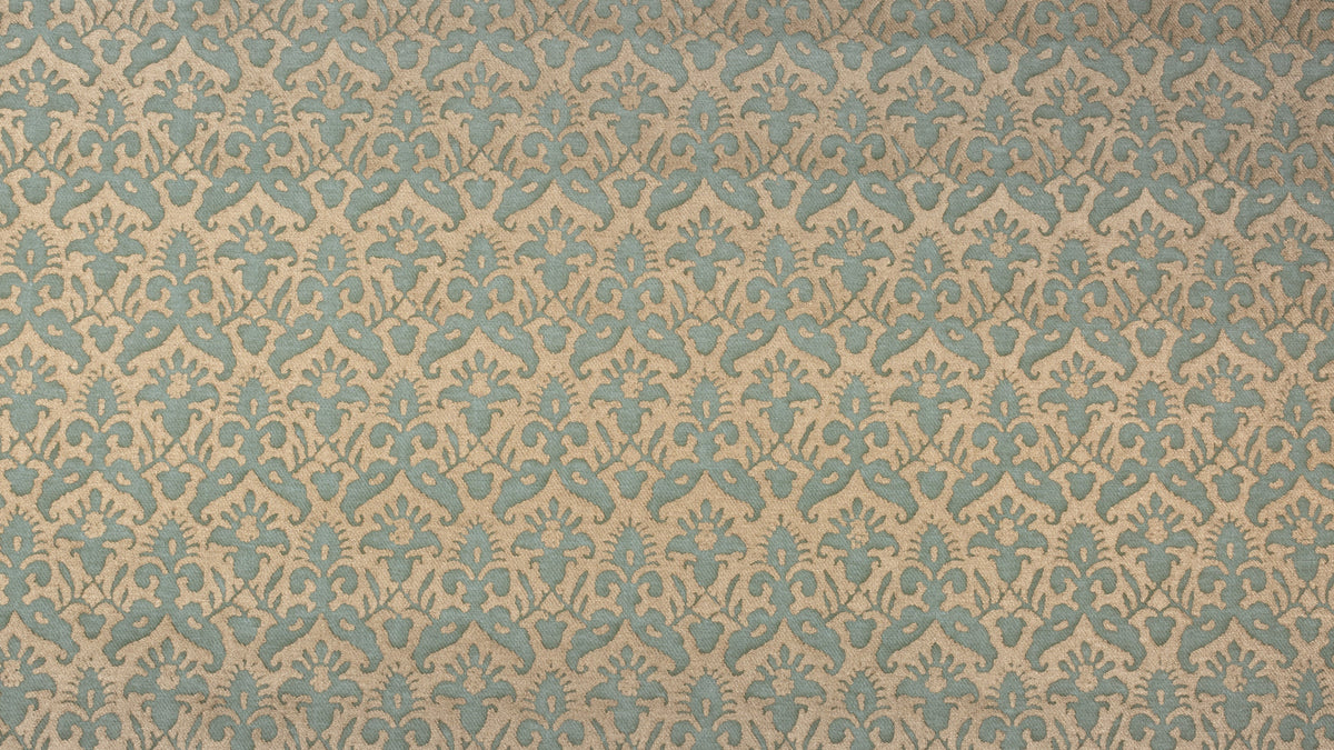 Delfino Blue & silvery gold texture