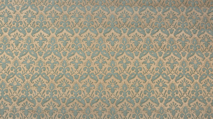 Delfino Blue & silvery gold texture