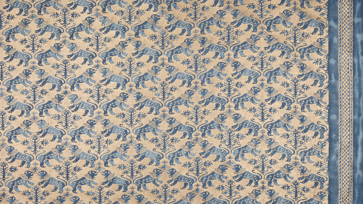Richelieu Indigo blue & gold
