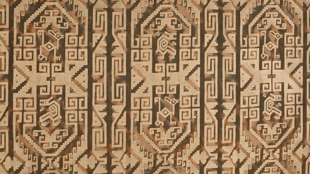 Cuzco Black, tan & silvery gold