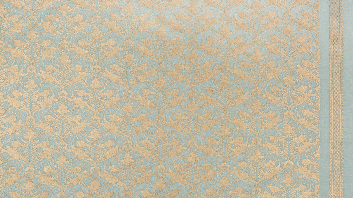 Richelieu Aquamarine & silvery gold