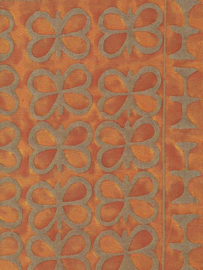 Ashanti Burnt apricot & silvery gold