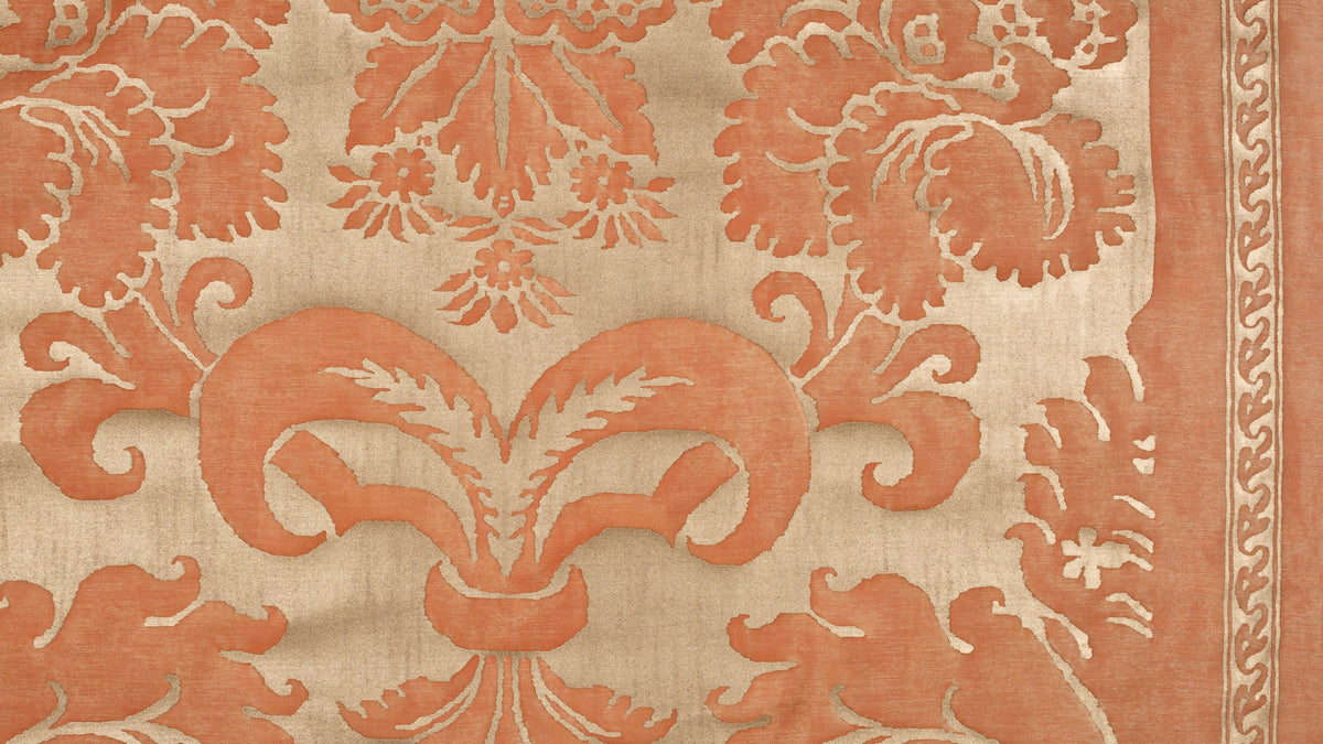 Glicine Persimmon & silvery gold