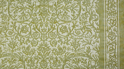 Pergolesi Green & antique white texture