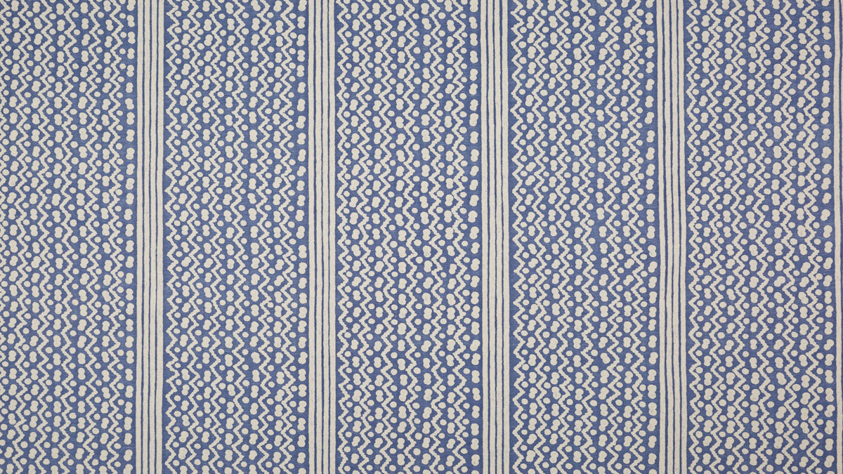 Tapa Stripes Brilliant blue & warm white