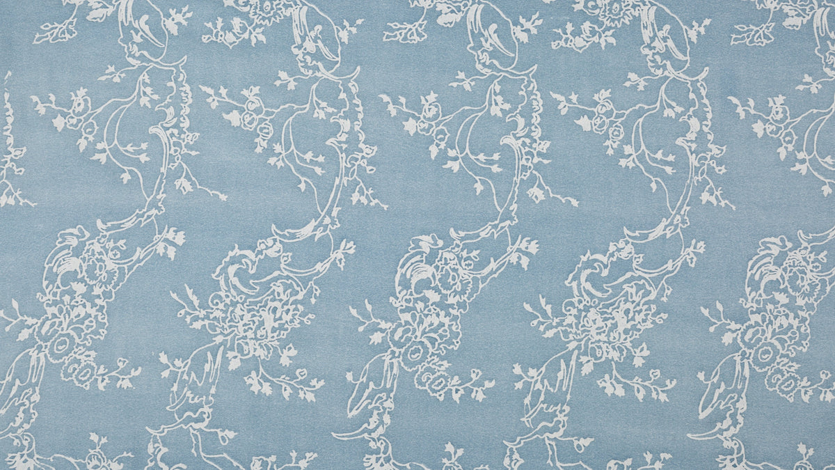 Venezianina Azure blue & white