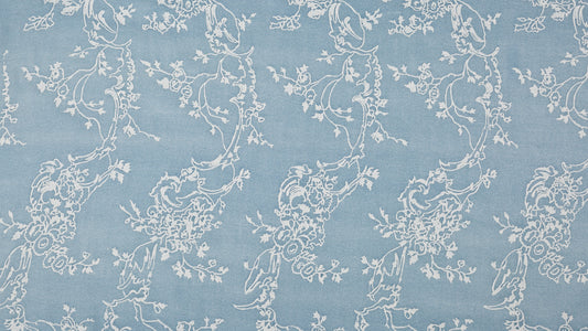 Venezianina Azure blue & white