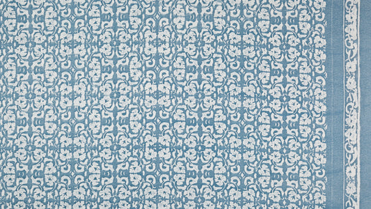 Shiraz Azure blue & antique white