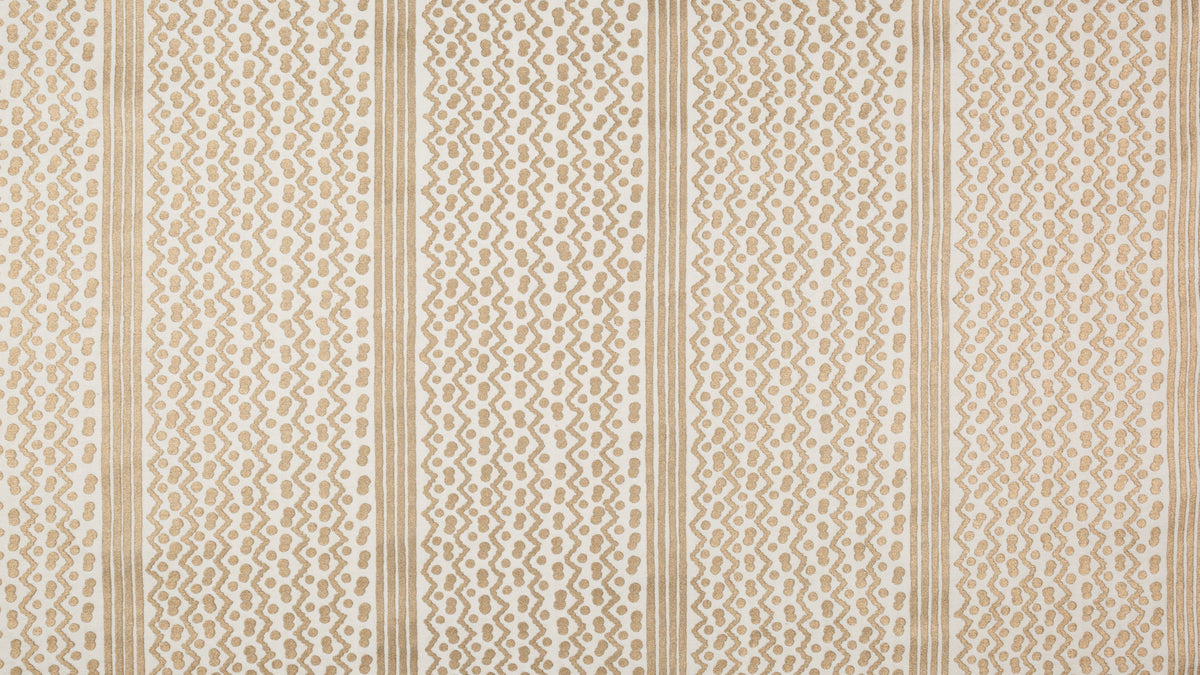 Tapa Stripes Old white & gold