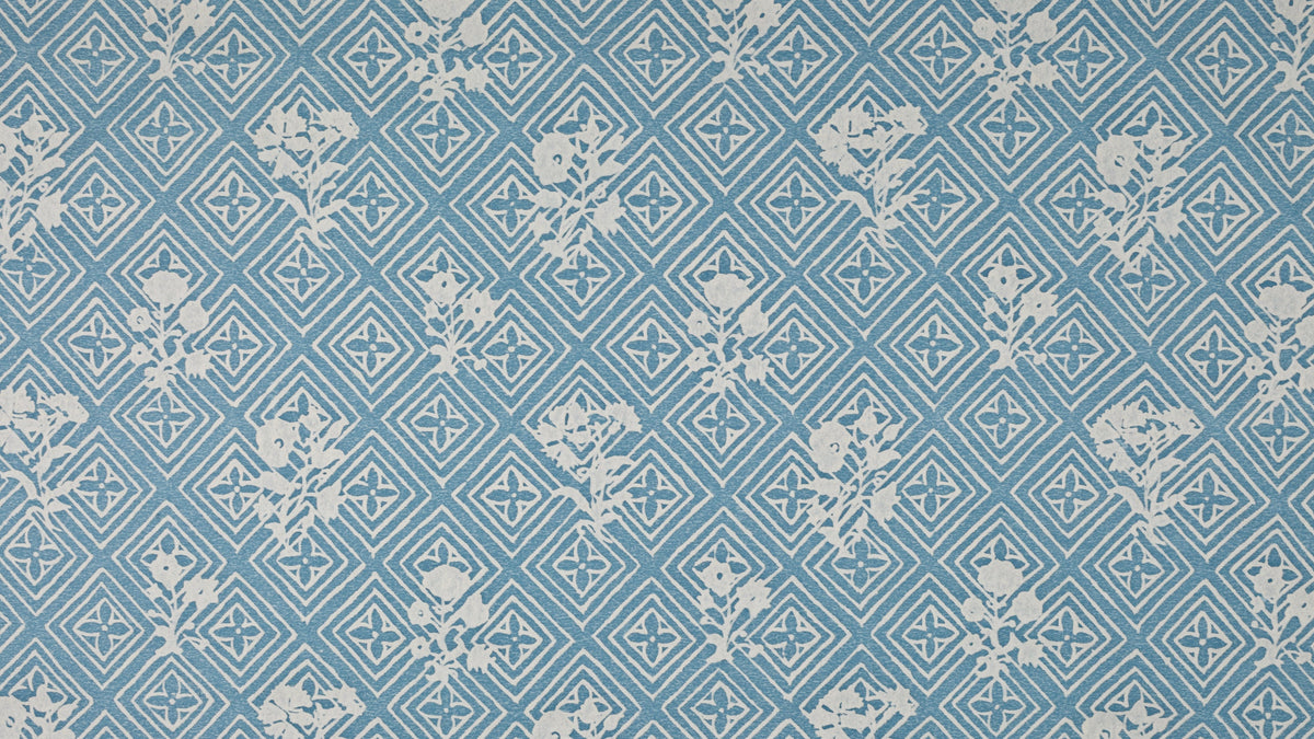 Jupon Bouquet Azure blue & warm white