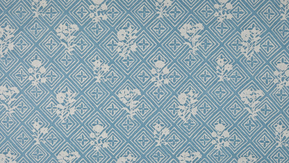 Jupon Bouquet Azure blue & warm white
