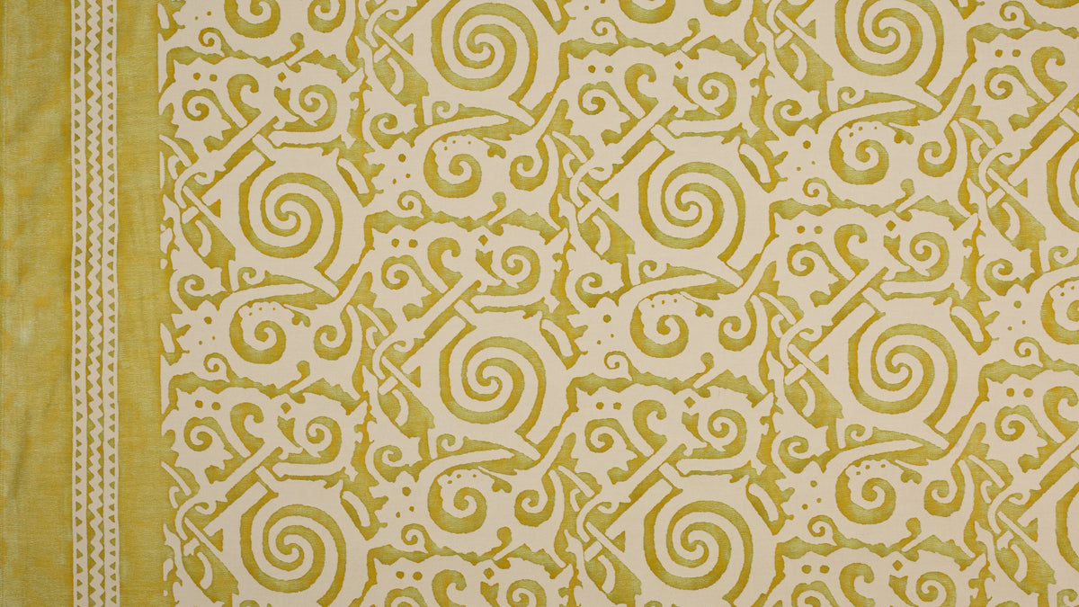 Maori Bayou-lime green & old ivory