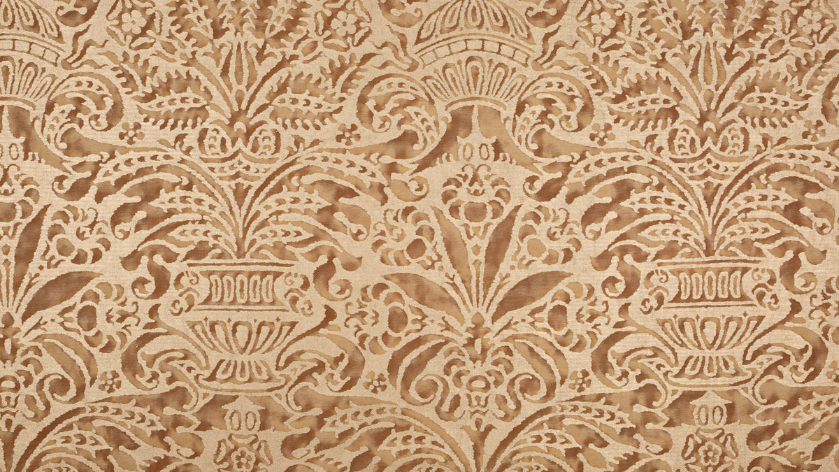 Campanelle Rembrandt rust, straw & silvery gold