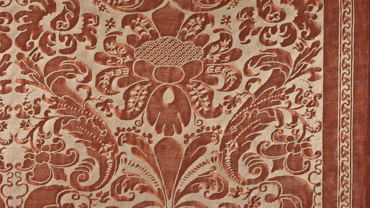 Caravaggio Deep burgundy & gold