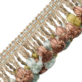 Kensington Onion Tassel Fringe Trim by Samuel & Sons in Macaron