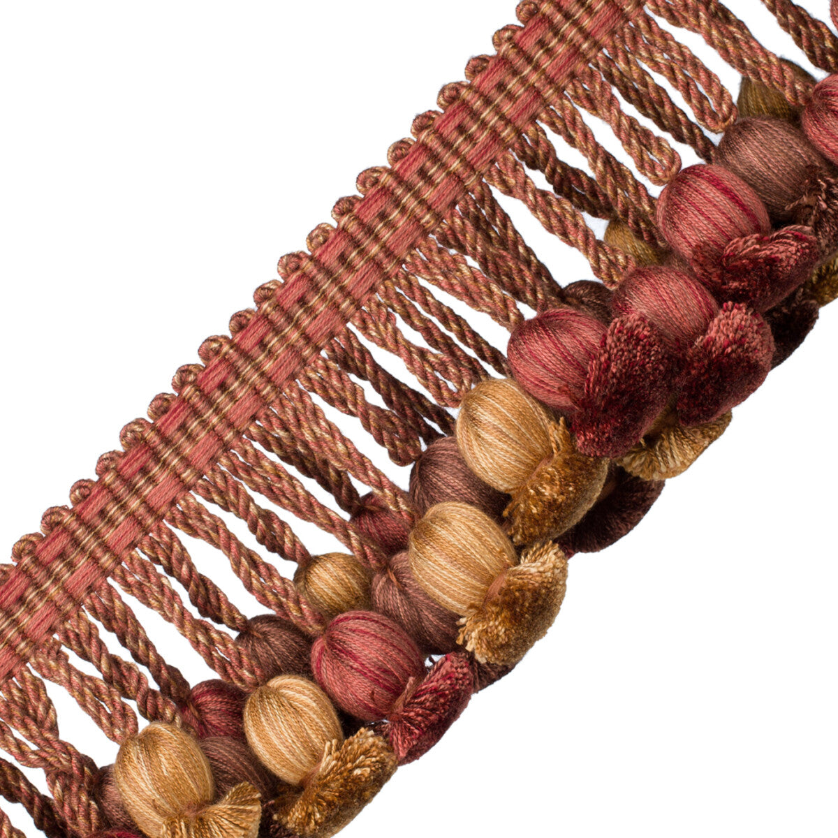 Kensington Onion Tassel Fringe Trim by Samuel & Sons in Russet
