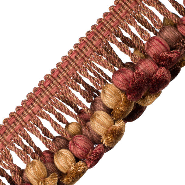 Kensington Onion Tassel Fringe Trim by Samuel & Sons in Russet