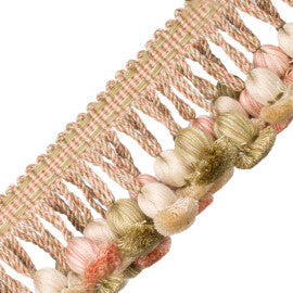 Kensington Onion Tassel Fringe Trim by Samuel & Sons in Petal