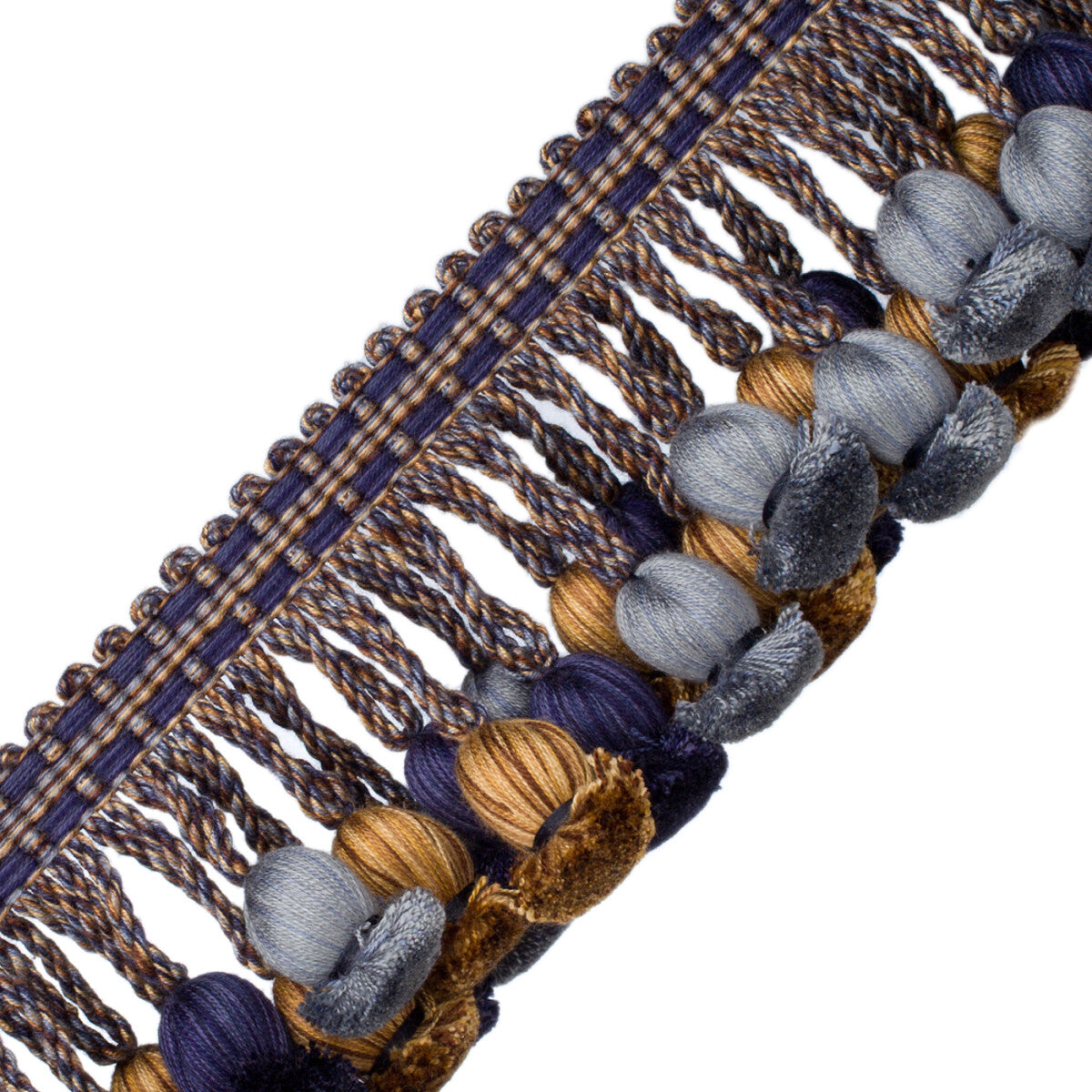 Kensington Onion Tassel Fringe Trim by Samuel & Sons in Royal Oak