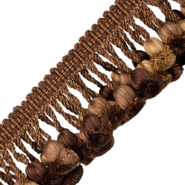 Kensington Onion Tassel Fringe Trim by Samuel & Sons in Walnut