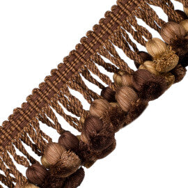 Kensington Onion Tassel Fringe Trim by Samuel & Sons in Walnut