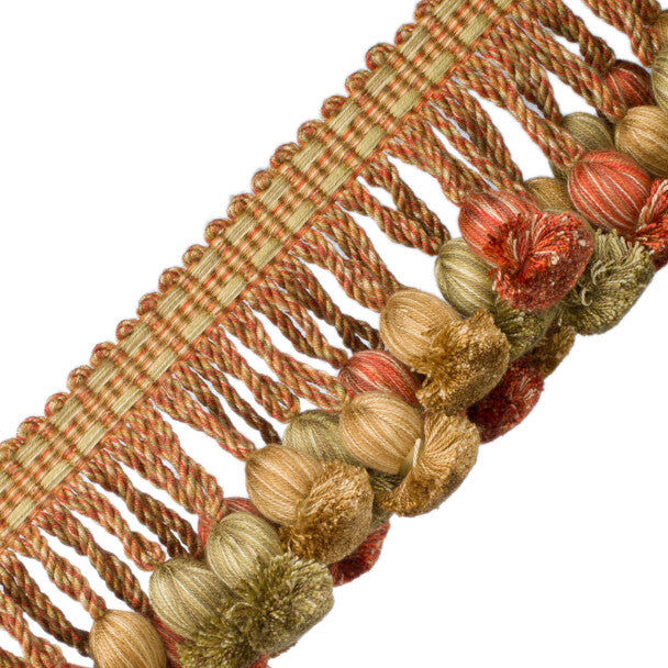 Kensington Onion Tassel Fringe Trim by Samuel & Sons in Rhubarb