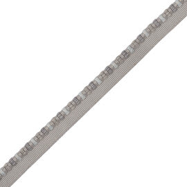 1/4" Kensington Cordedge Trim by Samuel & Sons in Platinum