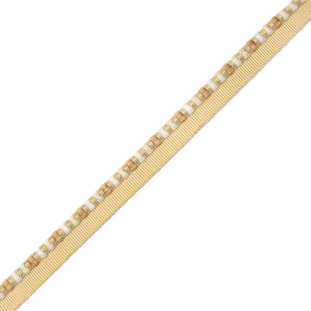 1/4" Kensington Cordedge Trim by Samuel & Sons in Cornsilk