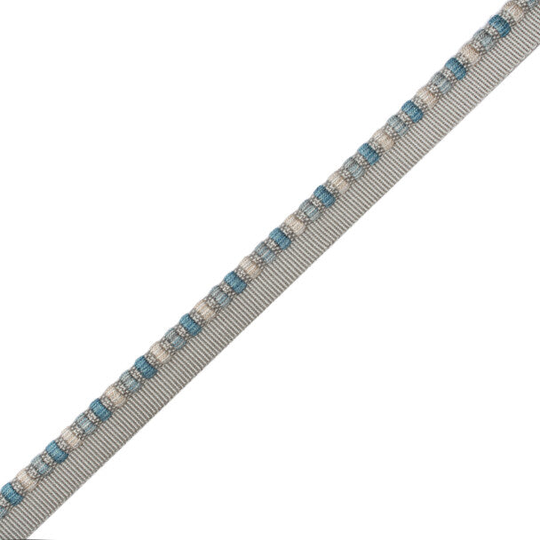 1/4" Kensington Cordedge Trim by Samuel & Sons in Aqua Gray