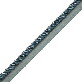 3/8" Aurelia Cord With Tape Trim by Samuel & Sons in Aquamarine