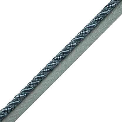 3/8" Aurelia Cord With Tape Trim by Samuel & Sons in Aquamarine