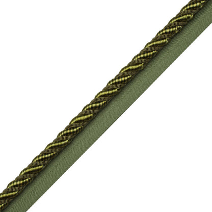 3/8" Aurelia Cord With Tape Trim by Samuel & Sons in Apple Green