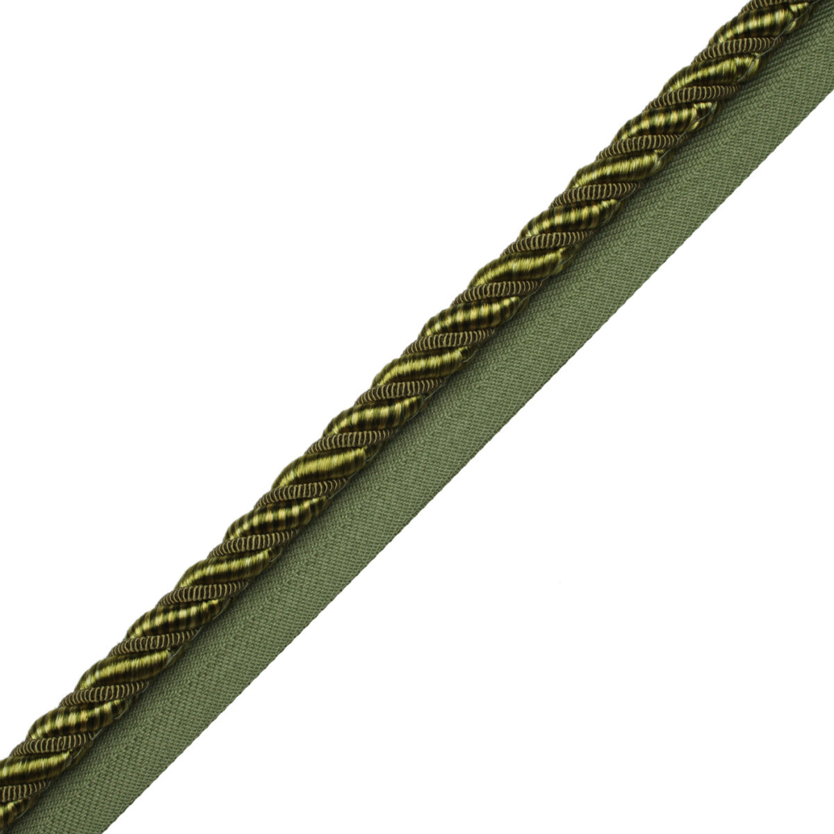 3/8" Aurelia Cord With Tape Trim by Samuel & Sons in Apple Green