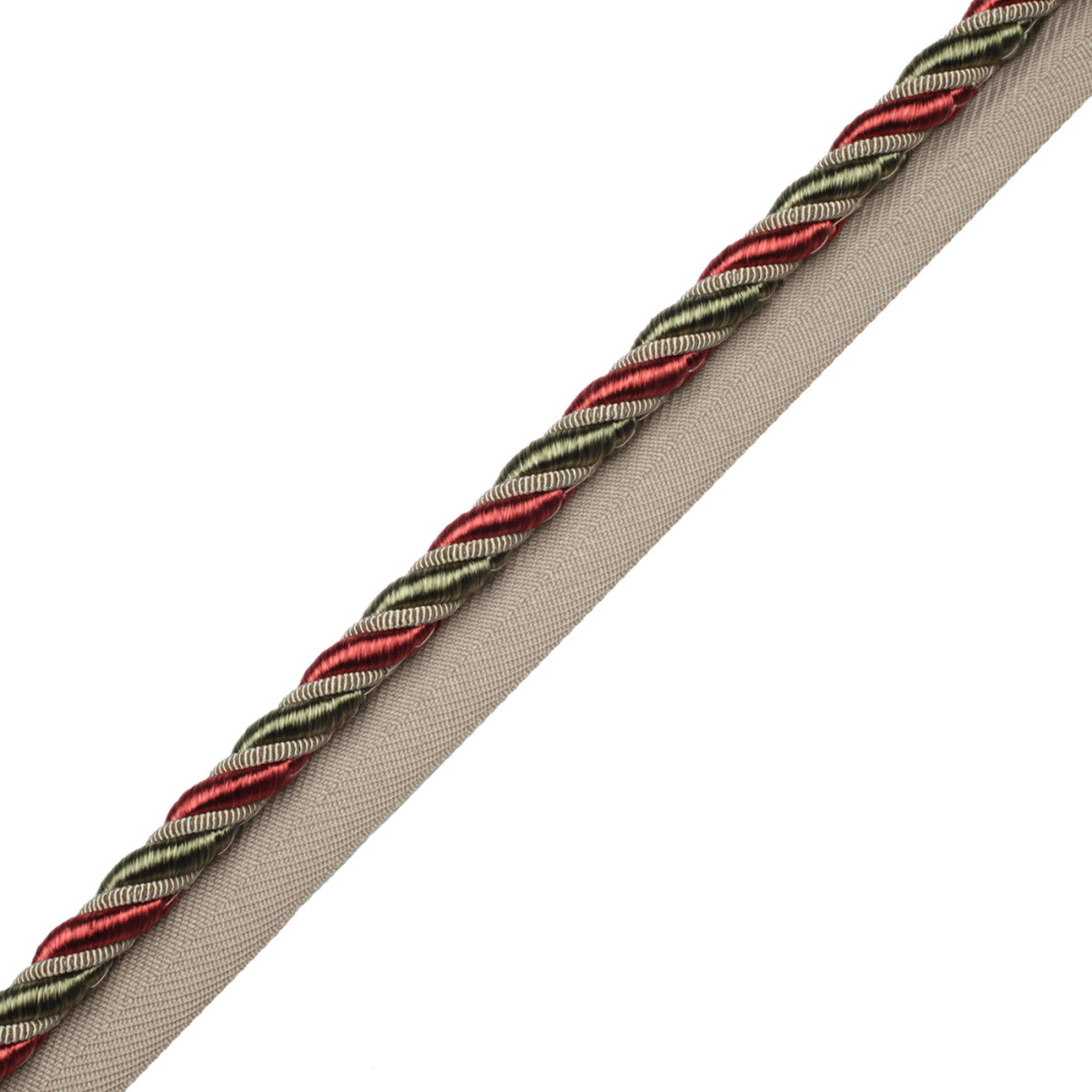 3/8" Aurelia Cord With Tape Trim by Samuel & Sons in Jewel