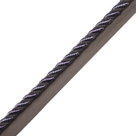 3/8" Aurelia Cord With Tape Trim by Samuel & Sons in Wisteria